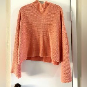 RipCurl mock neck cropped knit sweater
